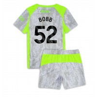 Dětský fotbalový dres Manchester City Oscar Bobb #52 2025-26 Třetí Krátký Rukáv (+ trenýrky)